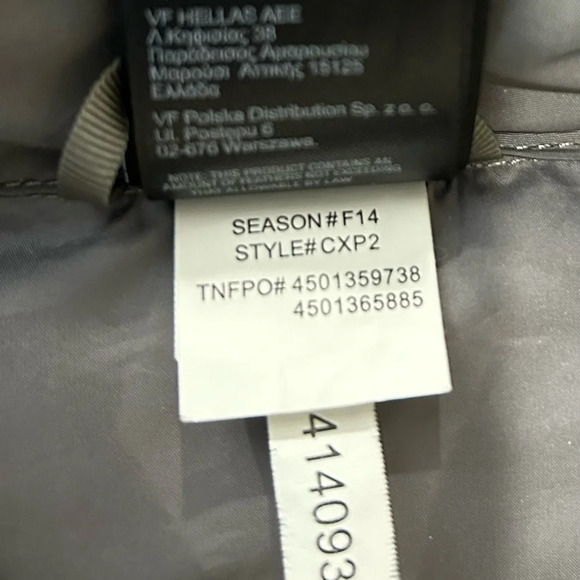 NORTH FACE WOMENS ZIP UP PUFFER JACKET 550 Sz M - Picture 12 of 15